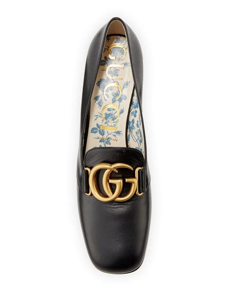 gucci victoire pump|GUCCI Vernice GG Victoire 55mm Loafer Pumps 39.5 .